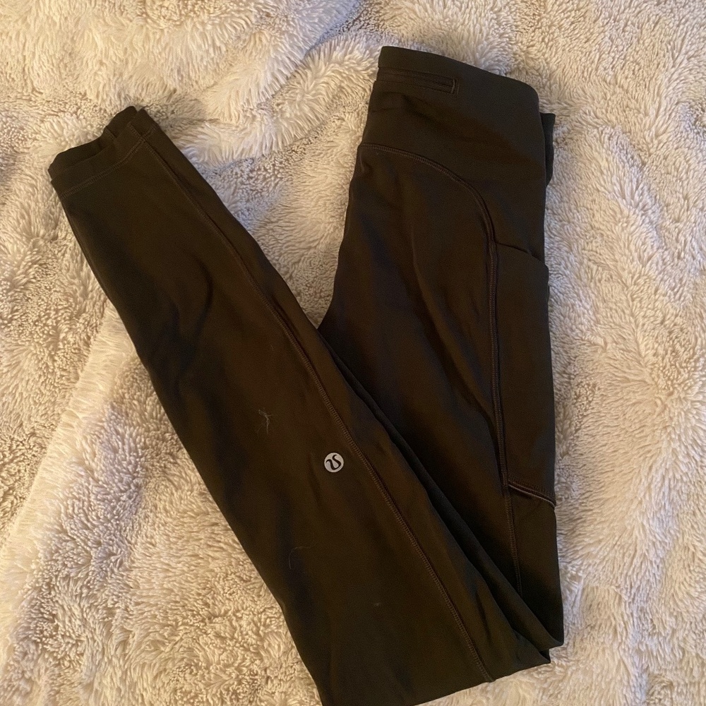 Lululemon Leggings - Size 0, Dark Green, Like New